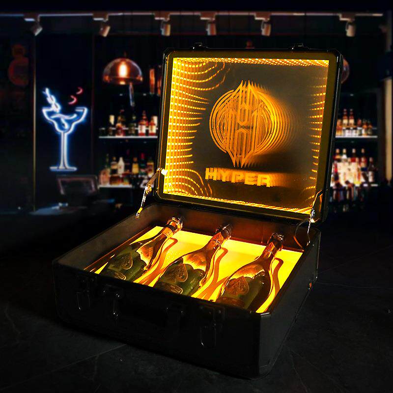 酒吧KTV夜场发光黑桃A神龙套香槟王酒箱VIP专属酒箱创意手提酒盒