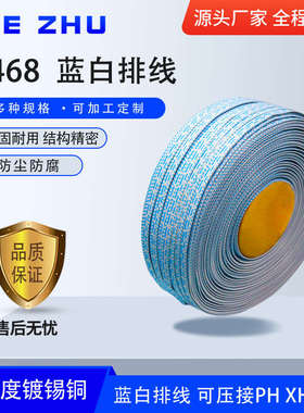 2468排线24AWG蓝白排线红白67891012P环保镀锡铜智能柜连接线厂家