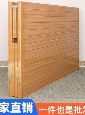 竹床床出租房双人简易家用成人睡午休SWS凉单床叠床竹子硬板木午