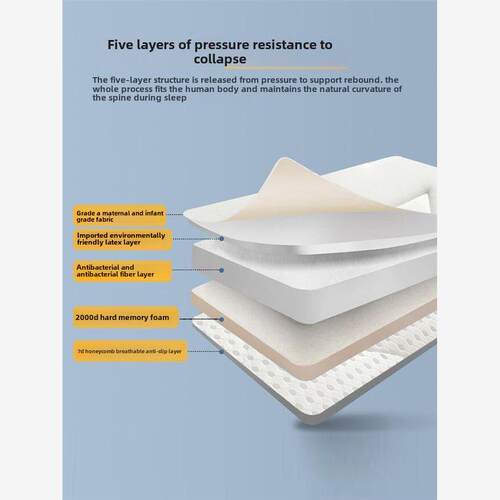 Natural latex mattress topper pad 0cm memory foam sponge