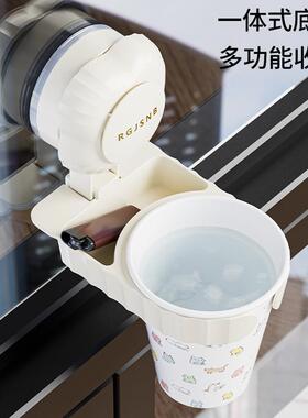 Wall-mounted suction cup ashtray for home use, suitable for