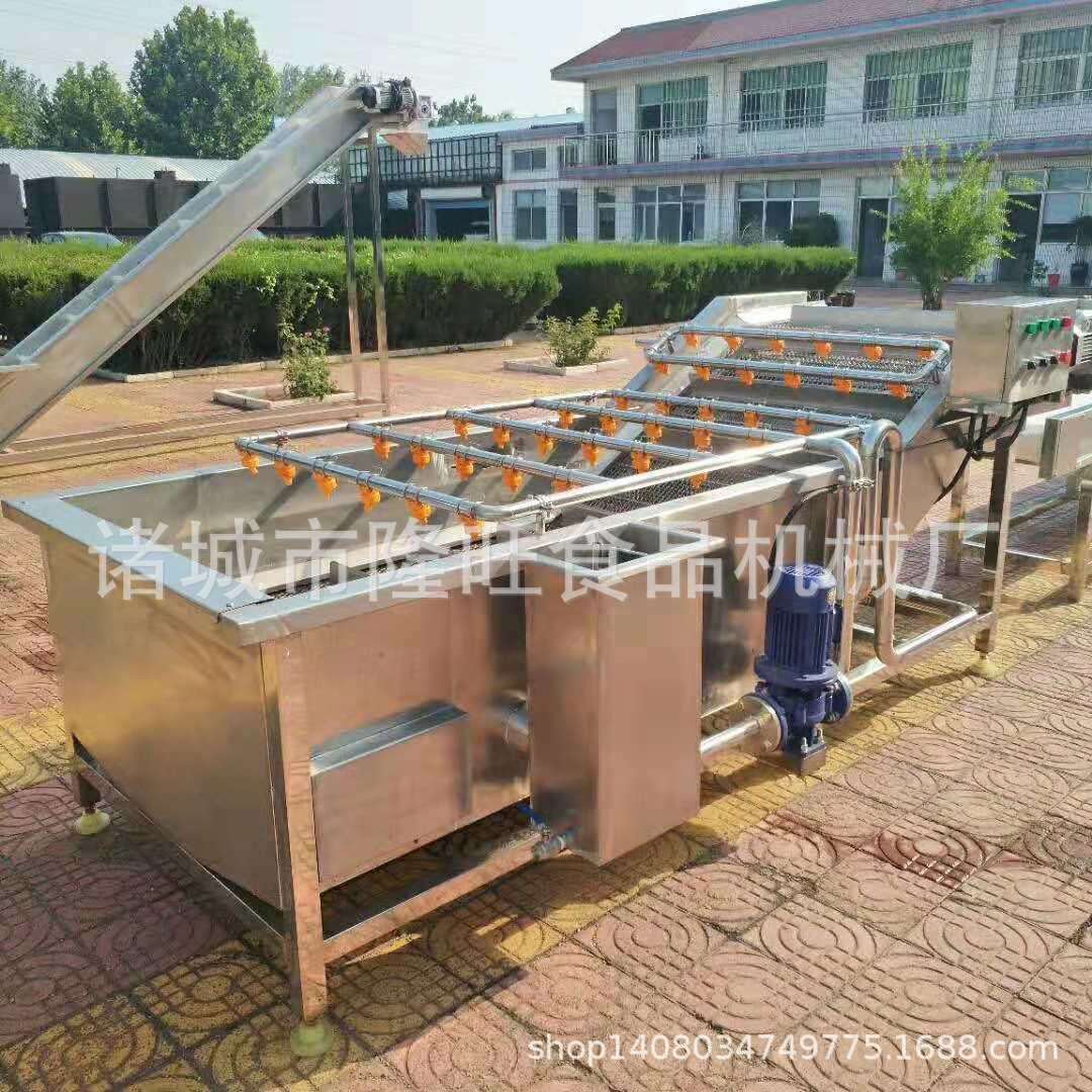 芥菜洗菜设备鸡毛菜鼓泡清洗流水线酸青菜去泥沙脱盐气泡清洗机