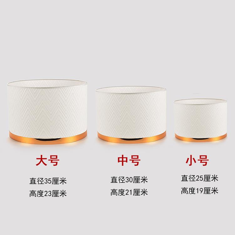 黑色内金圆型直筒灯罩 简约布艺台灯落地灯外壳灯罩吊灯灯具配件