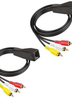 RJ45母转3RCA公rj45母转3莲花公带扩展器加网线延长305米音视频线