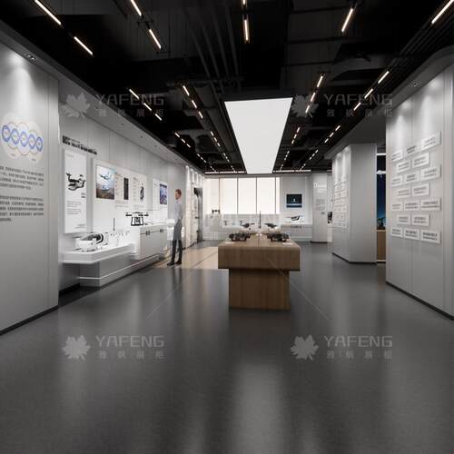 产品厅展柜木质带灯模地台烤漆展示展YF0306柜拟机器示设备展柜展
