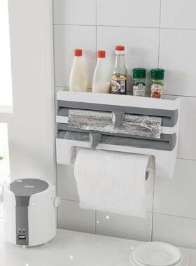 Foil Paper Towel Holder Kitchen Shelf Plastic Wrap Cutting