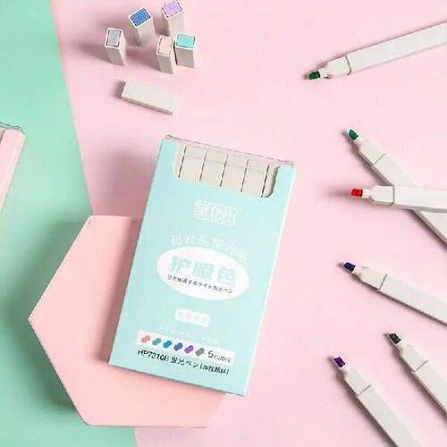 Sharkbang 6pcs/Lot Soft Color Highlighter Pen Keywords
