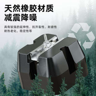 贝石适用于华菱空调减震垫降噪隔音外机支架加厚底座静音防震托架