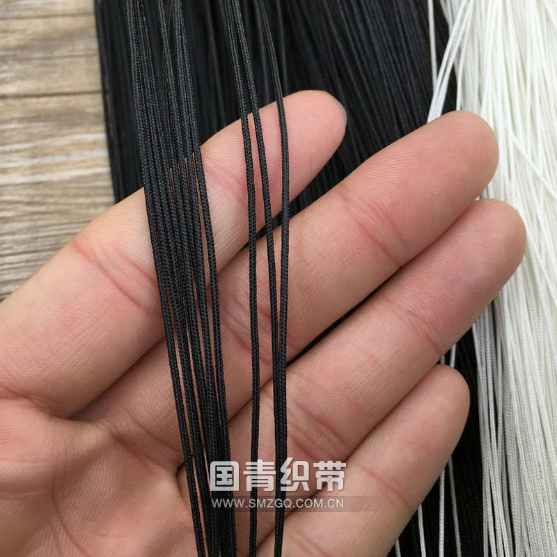 量大价优彩色 0.7mm涤纶空芯细绳 挂牌绳子 服饰DIY 自动打结机用