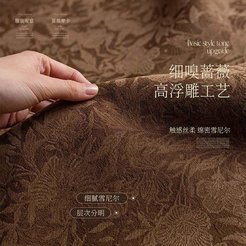 古法式中风蔷薇窗帘全遮光厅2026新款卧风室客MYC复古老钱雪尼尔