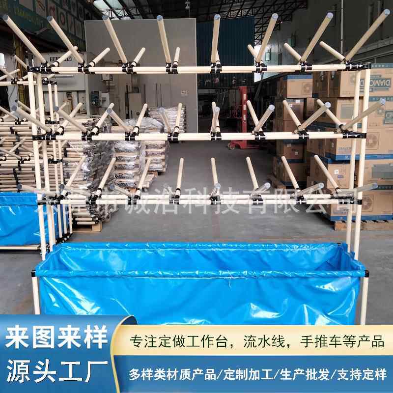 精益管汽车车间挂线架布兜物料架线束架线缆精益管线束挂架