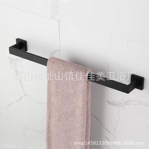 黑色厨卫件3毛04不无品牌/锈钢黑色挂件浴不锈钢挂室毛巾架毛巾杆