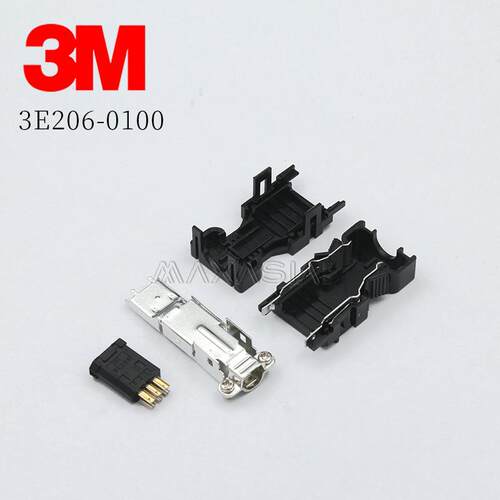 3M原装进口3E306-3200-008 3E206-0100 6芯伺服马达编码器插头