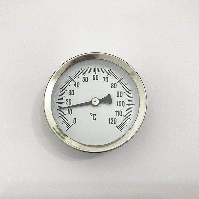 工业单磁铁表面温度计 金属管道表 高精度 磁铁吸附安装0~120℃
