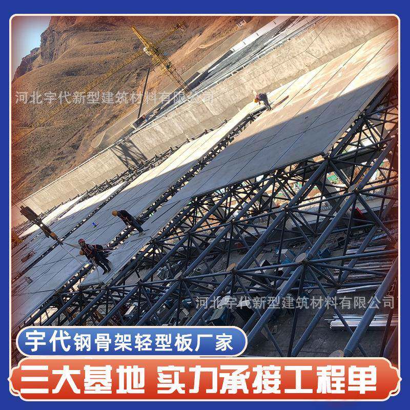 丹江口市直供钢骨架轻型屋面板轻钢别墅房钢构厂房水泥板