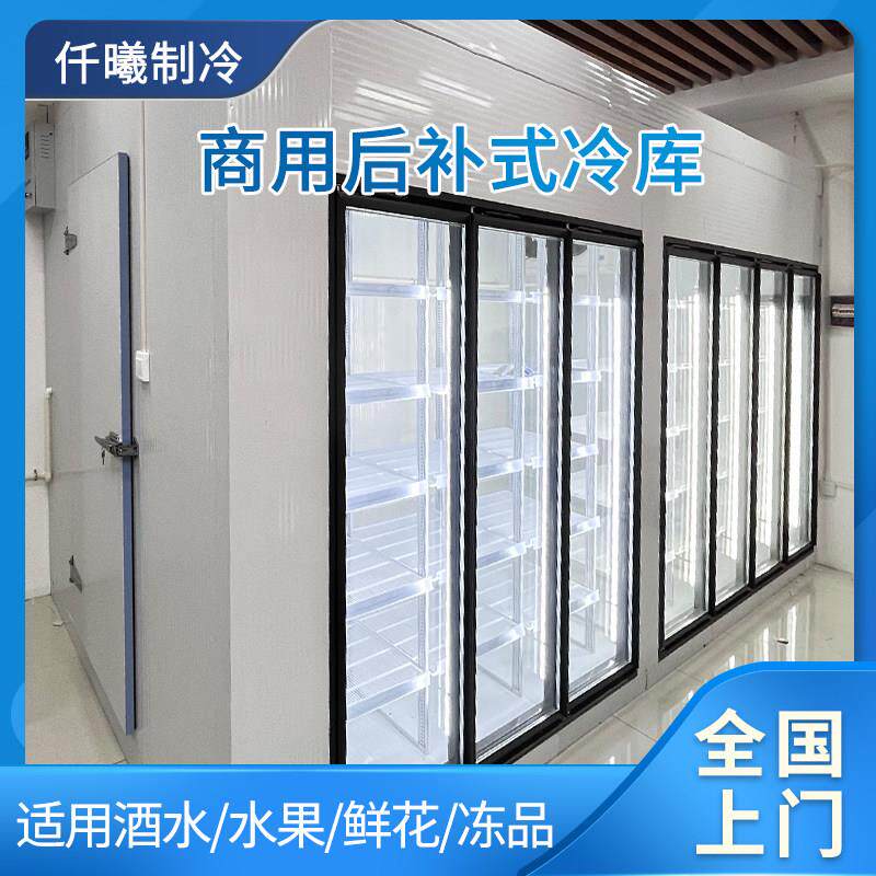 商用后补式冷库设备水果店超市冷库风冷展示柜风幕柜冷藏冷冻库