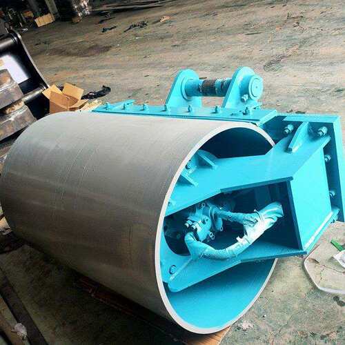 现货液压滚筒夯实机 高频挖机滚筒夯实器 管道泥沙建设震动夯实机