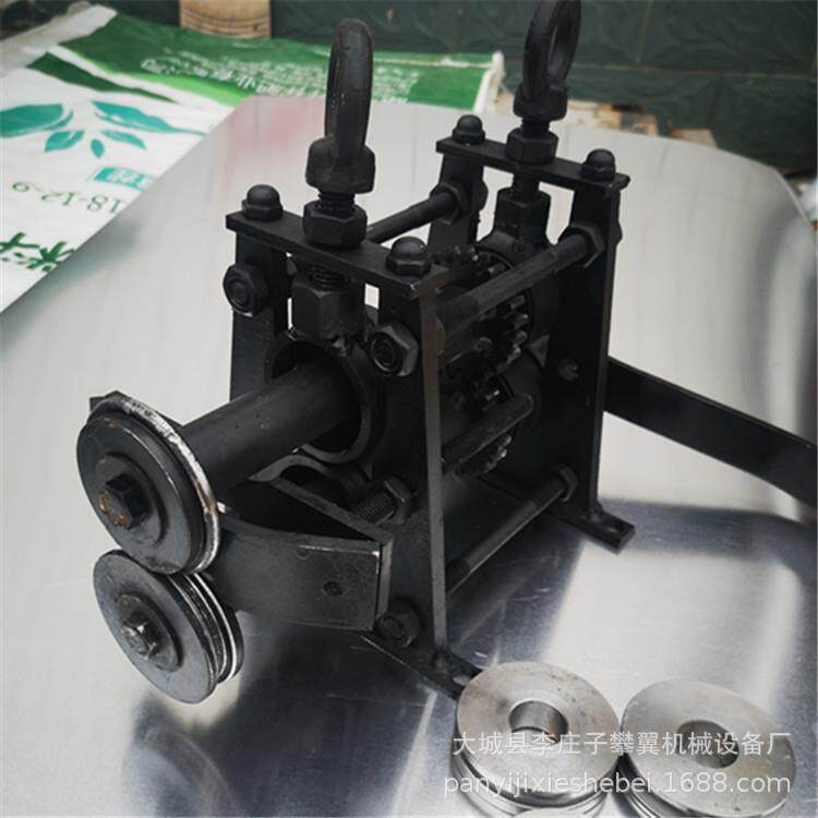 销售三通咬边机 铁皮管线压边机 保温手摇卷边机 管道弯头咬口机
