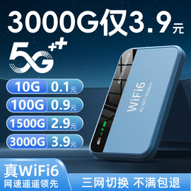 随身wifi20245g无线移动wifi免插卡三网通无线网络，无限流量4g便携式路由器网卡宽带车载热点随时wilf