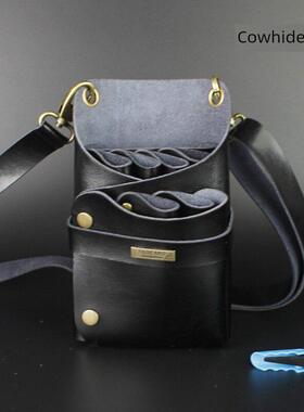 专业理发师创意个性化剪刀发型师理发师工具袋覆古腰袋制造商黑色