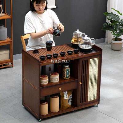 动小型茶桌茶移水ZEN柜家用茶放阳台泡茶台一体茶几桌桌子喝茶全