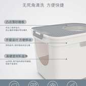 厂家供应全封闭猫砂盆防外溅大号顶入式 猫砂盆猫厕所防臭猫咪用品