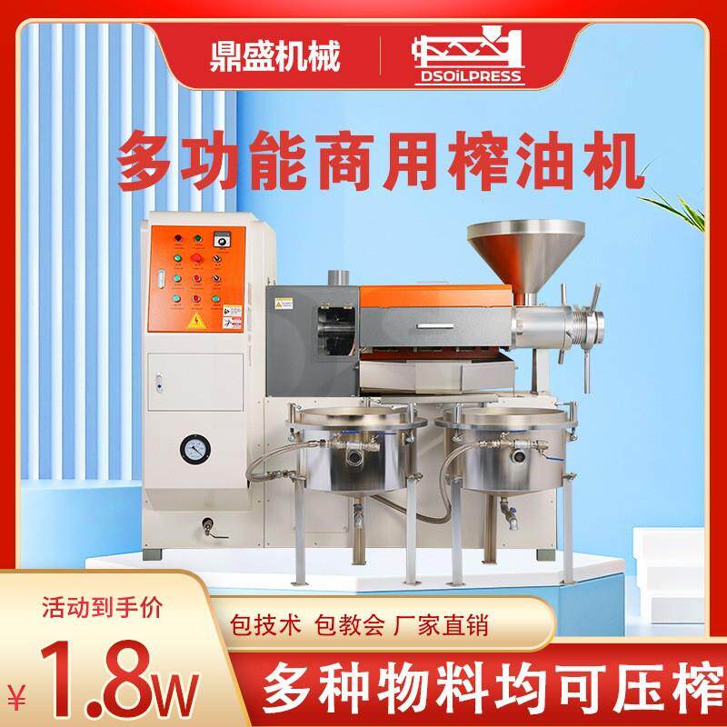 全自动流动榨油机不锈钢棕榈油榨油机菜籽油花生油加工设备