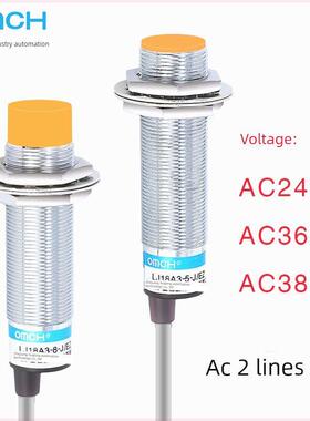 沪工接近开关Lj18A3-8-J/Ez Dz交流2线常开Ac36V 24V 380V M18