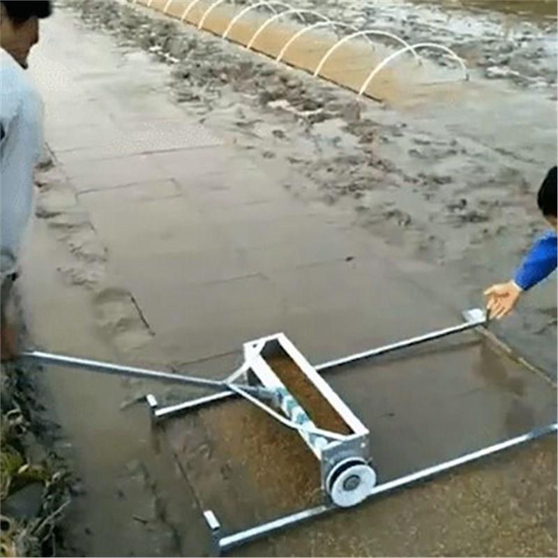 农用水稻育秧播种机水稻手推式小型9寸机插秧盘播种器撒种机育种