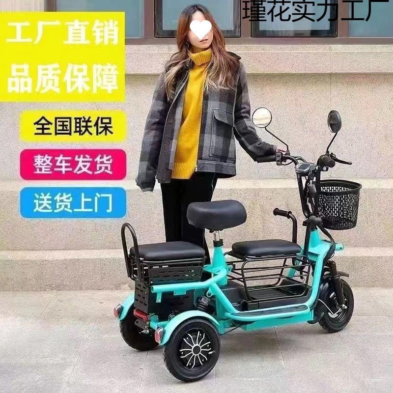 电轮动三小型家用老年人女士接送子代步车亲轻WHX便孩子电瓶车折
