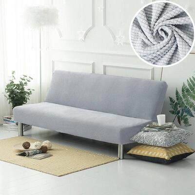 Folding armless sofa bed cover full stretch universal sofa