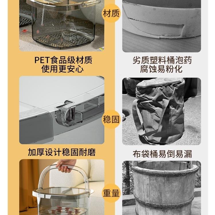 泡脚桶家用洗脚盆过小腿塑料保温洗脚桶宿舍泡脚加高厚泡脚盆
