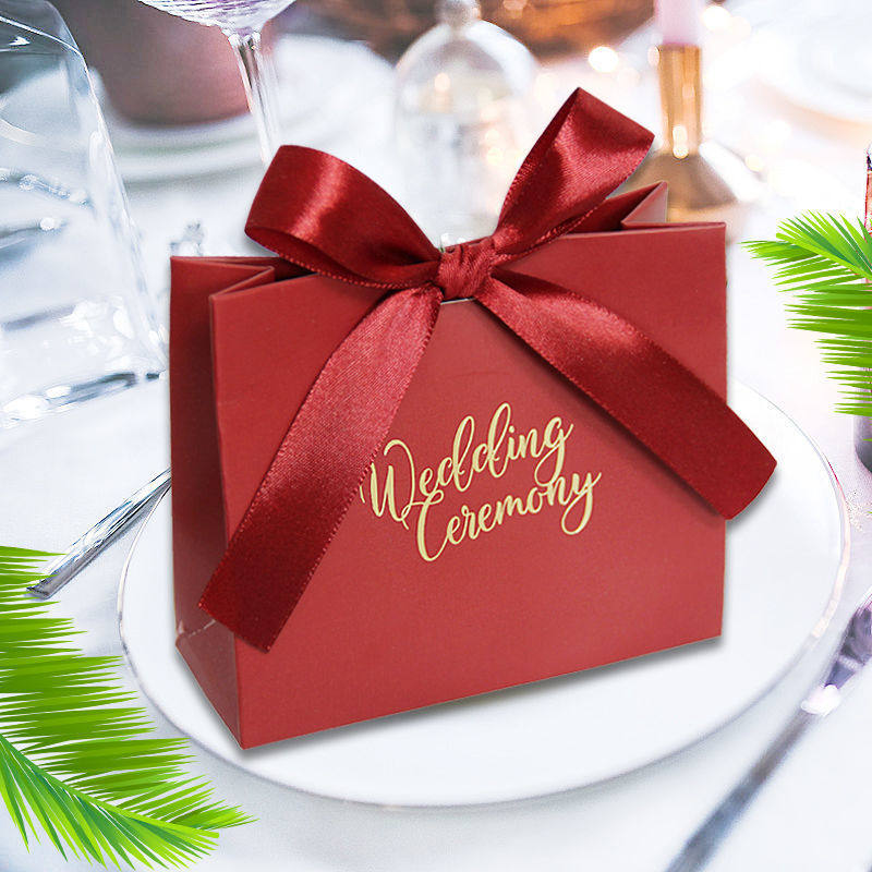 韩式喜糖礼盒婚礼糖果盒折叠喜糖盒喜糖袋子结婚用创意个性