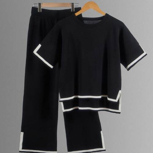 Dan a Women's Plus Size 2-Piece Loungewear Set Short Sleeve