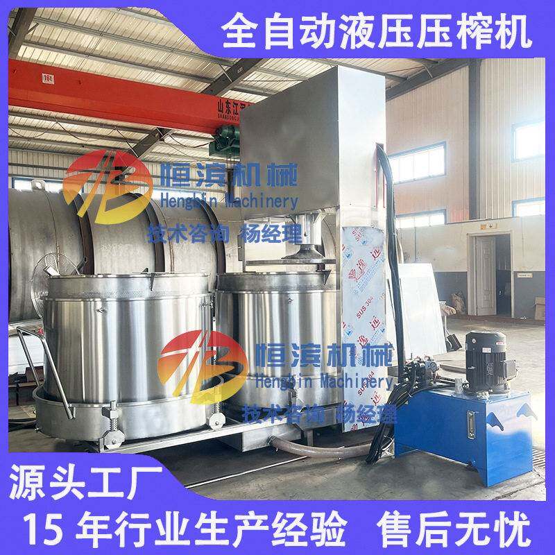 大产量菠萝橙子粉碎榨汁压榨机过滤提取液压滤机