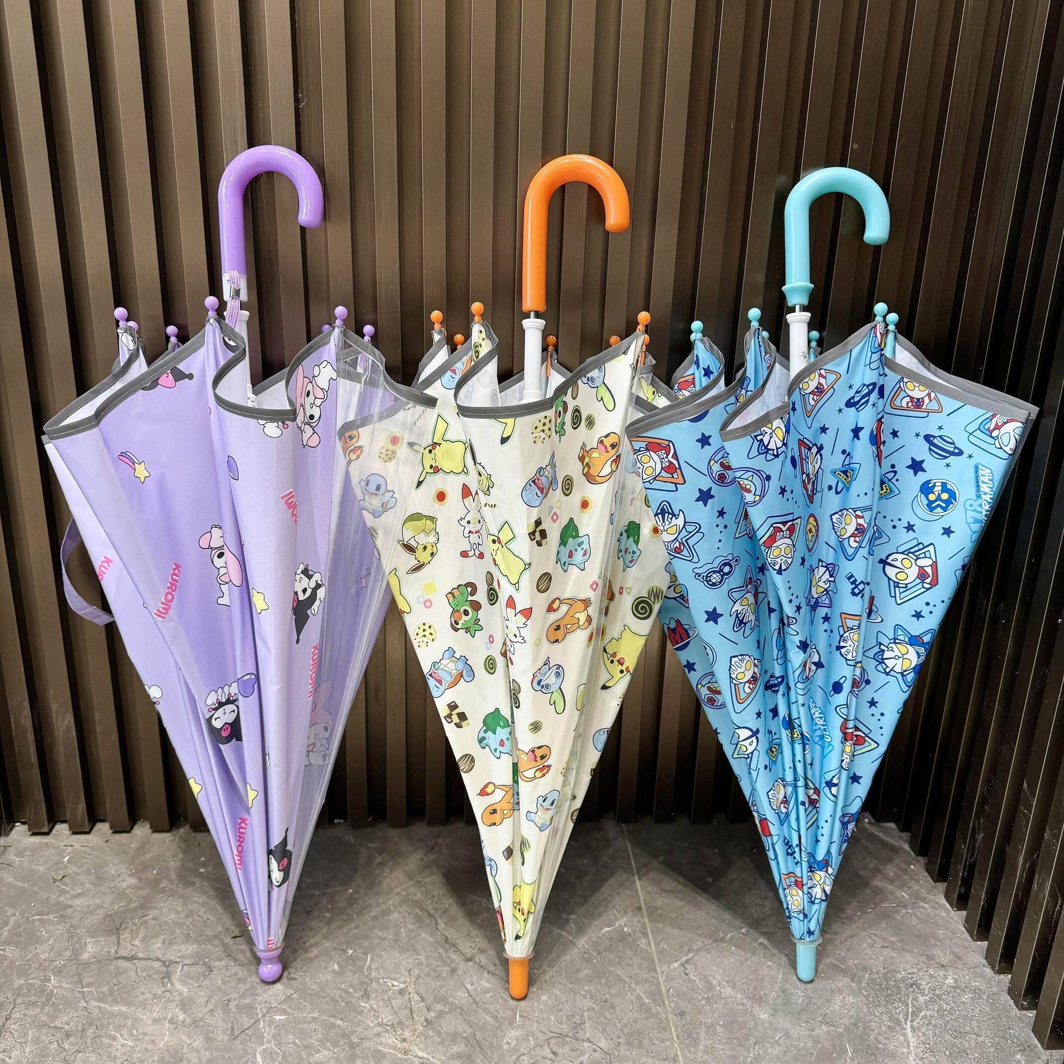 2025出口男童轻便长柄伞防夹手可爱宝宝中小朋友潮童卡通学生雨伞