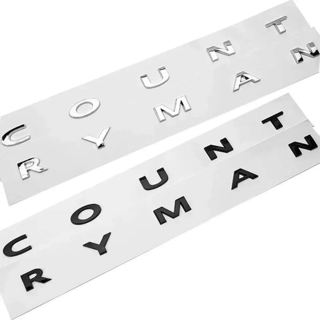 迷你车标改装COUNTRYMAN后尾标JCW标志CLUBMAN英文标字母标贴