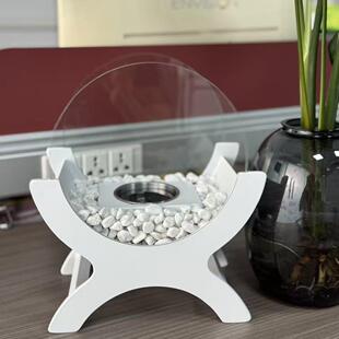 焰小摆件桌面精别墅壁炉法式 943便携取火暖壁炉客厅真火温暖酒 式