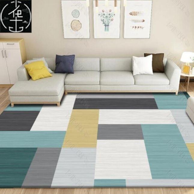 Carpet Living Room Sofa coffee table family bedroom bed cove图片