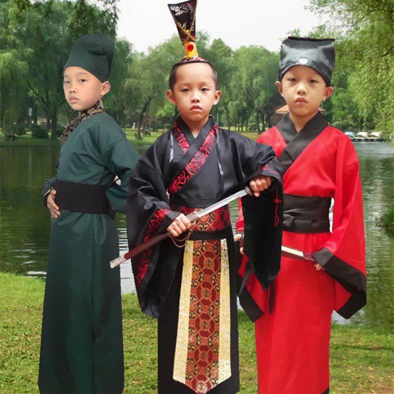 古装男三国演义影视剧桃园结义童汉服刘备关羽曹操周瑜演出衣服装