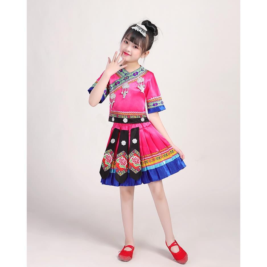 高档款出广西壮族三月三新男女童少数族苗族演民服僳僳族彝族畲族