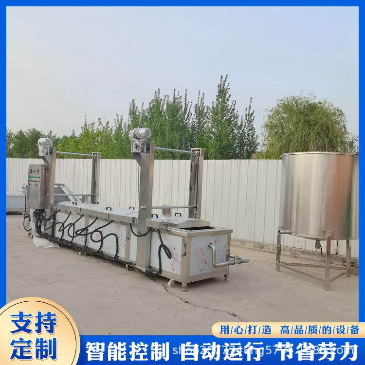 油炸膨化食品生产线膨化零食生产线 小米锅巴粟米条加工机械设备