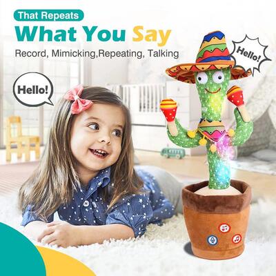 Talking Cactus Baby Toy Dancing Cactus Repeats What You say