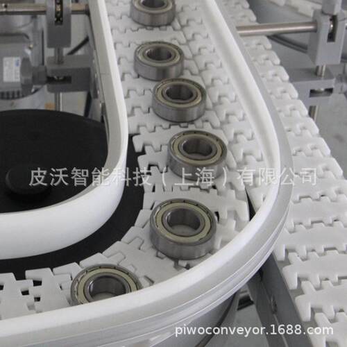柔性链输送机配件水平轮弯头带圆盘防夹手护边保护转弯轮盘