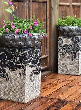 民宿小院子景观户外大门口摆件别墅庭院花园布置创意农庄农家装饰