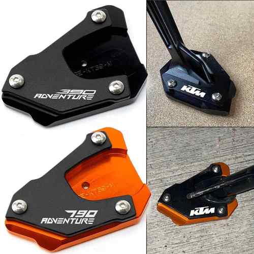 适用KTM 390 790 890 1290 DUKU ADV R 改装加大边脚撑底座铝合金