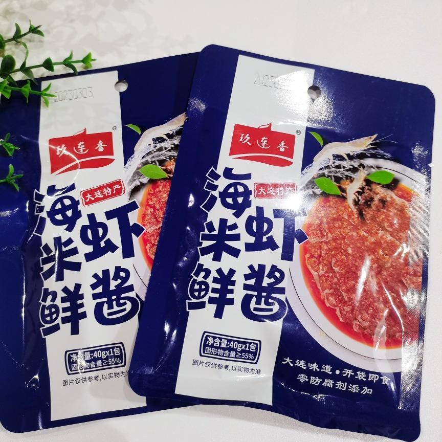 玖连香大连特产海米鲜虾酱即食熟酱拌饭拌面酱下饭酱袋装虾酱包邮