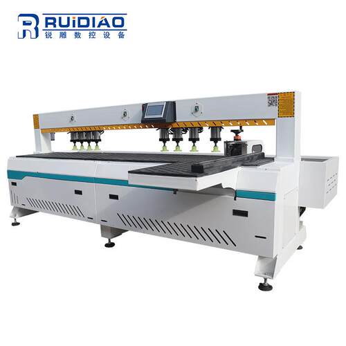 RD-2500全自动扫描数控红外线侧孔机板式家具开料水平钻孔设备