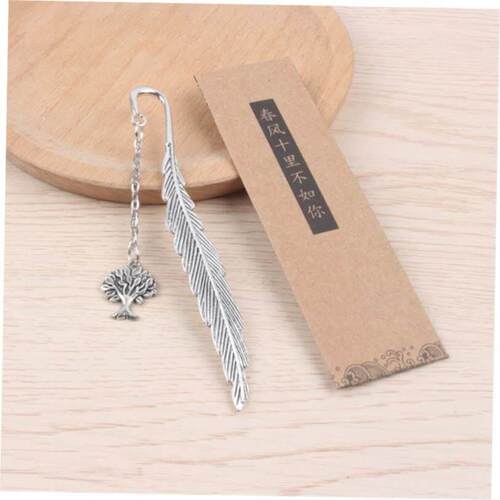 Chinese wind metal feather bookmark Birthday Teachers Day g