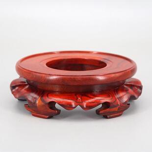 水晶球圆底座支架实木支架饰品奇石花瓶盆景葫芦恐龙蛋球槽